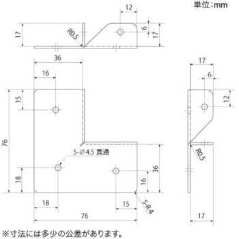SELECTS 2×4材用らくらく取付コーナー2×用 八幡ねじ