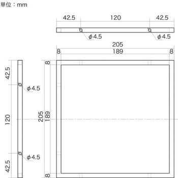 スクエアブラケット 八幡ねじ