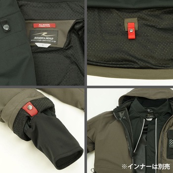エアスルーソフトシェルストレッチパーカーFP ラフアンドロード
