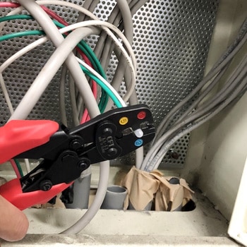 圧着工具 絶縁閉端子用 コンパクトタイプ モノタロウ