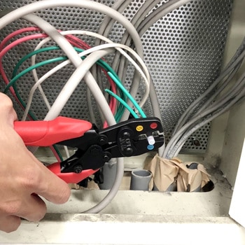 圧着工具 絶縁閉端子用 コンパクトタイプ モノタロウ