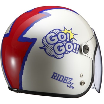 Jr GOGO 子ども用シールド付きバイクジェットヘルメット RIDEZ(ライズ