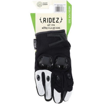 CANASTA RLG54-BK/W バイク用メッシュグローブ RIDEZ(ライズ)