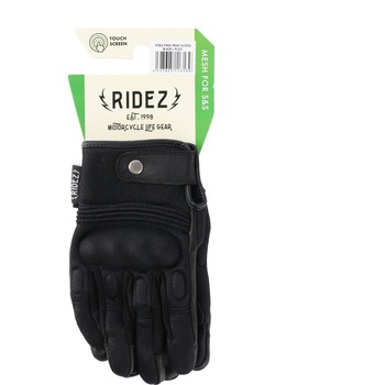 PIKES  RLG57-BK プロテクター入 バイク用メッシュグローブ RIDEZ(ライズ)