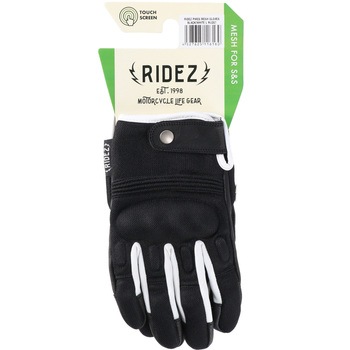 PIKES  RLG57-BK/W プロテクター入 バイク用メッシュグローブ RIDEZ(ライズ)
