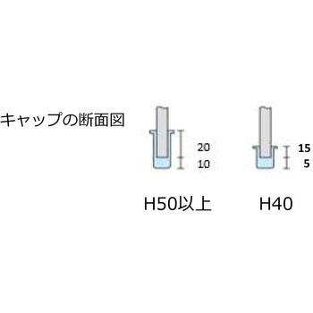 梁用S型スペーサー キャップ付 京都スペーサー