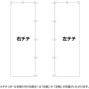 【名入れ】別注のぼりパターンオーダー文字名入れ B(上下2か所名入れ) ササガワ