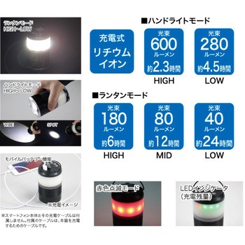LEDランタン(充電式) DENSAN(ジェフコム)