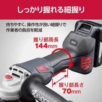 充電式ディスクグラインダー 京セラ(旧RYOBI電動工具)