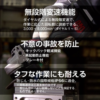 充電式ディスクグラインダー 京セラ(旧RYOBI電動工具)