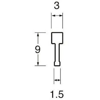 真鍮目地棒 3×9 目地足付 ケージーパルテック