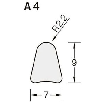 シルバー甲丸レールA4 7×9 ケージーパルテック