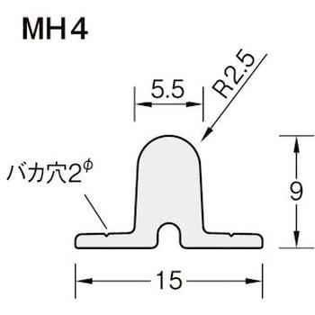 真鍮 真鍮レールMH4 5.5×9 ケージーパルテック