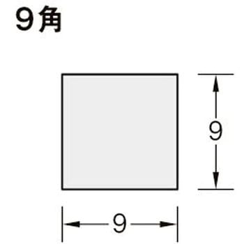 SUS製角レール9mm角 ケージーパルテック