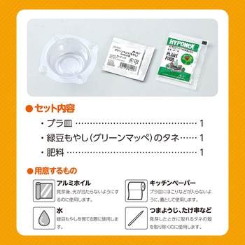 水耕栽培で緑豆もやしを育てよう アーテック(学校教材・教育玩具)