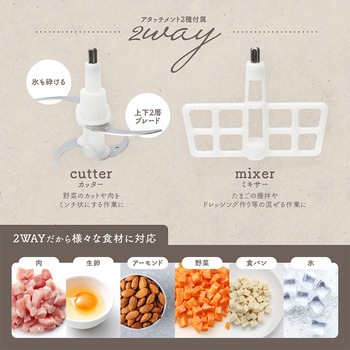 sumuu(スムウ) フードプロセッサー ザ・ムルル 一台で4種の機能・氷も砕ける マクロス