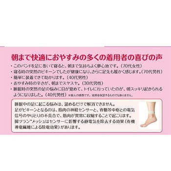 脚ツラン・メッシュ 2本組 足首ベルト こむら返り予防 足の痙攣防止 就寝時 アクセス