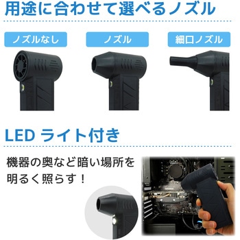 電動爆風エアダスター(吹出し専用)最大風速56m/s ブロードウォッチ