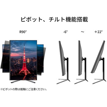 液晶ディスプレイ 28型/3840×2560/HDMI×2、DP×2/ブラック/スピーカー有/2年保証 JAPANNEXT