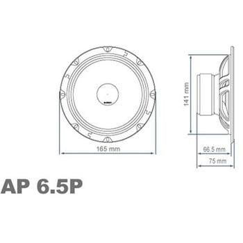 APK 165P AUDISON 16.5cmセパレート2way車載用スピーカー audison 入力インピーダンス4Ω - 【通販モノタロウ】