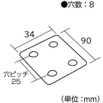 ジョイント金具 等辺アングルフラット型 フジテック・ジャパン