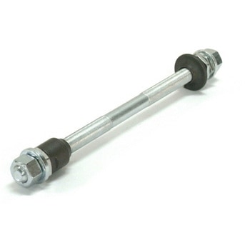 後ハブ軸セット(バラ)3分(3/8x192mm)15mmナット アサヒサイクル