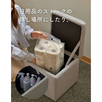 収納スツール 収納ボックス YAMAZEN(山善)