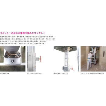 ウインチ式昇降作業台 グイッと! MWA型 ピカコーポレイション