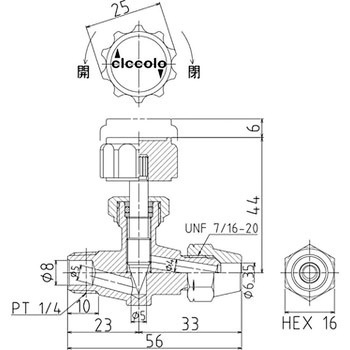 チッコロ 銅管用フレアー型 アソー