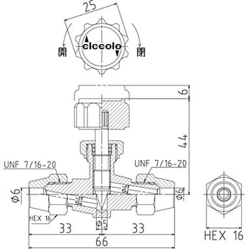 チッコロ 【両口】銅管用中間フレアー型 アソー