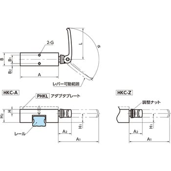 鍋屋バイテック リニアクランパ・ズィー HKC-2501-A HKCシリーズ