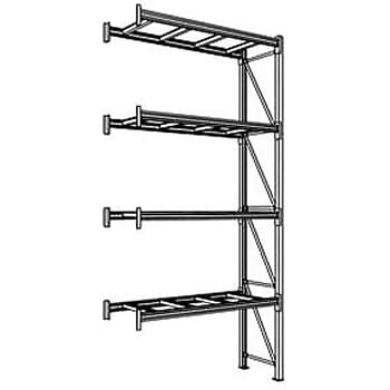 NF パレットラック 1ton用連結 奥行1100×高さ3000×有効間口2500mm 最大