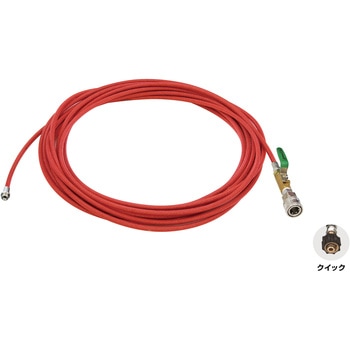1/4PSねじ式洗管ホース SUSワンタッチカプラ仕様 アサダ