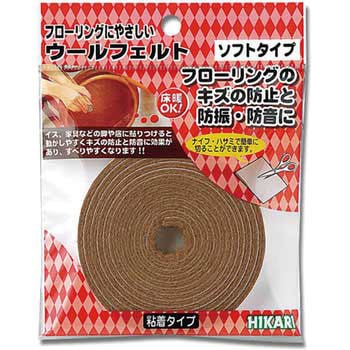 ウールフェルト 光