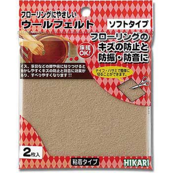 ウールフェルト 光