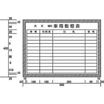 H13206 車両動態表 (H450XW600) 1枚 カーク 【通販モノタロウ】