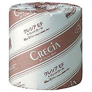 NO20801 EFトイレットロール40mダブル 日本製紙クレシア 1箱(80巻) NO20801 【通販モノタロウ】