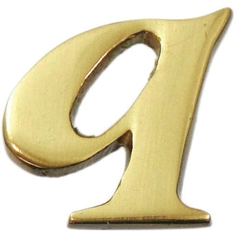 真鍮ゴールド文字 光