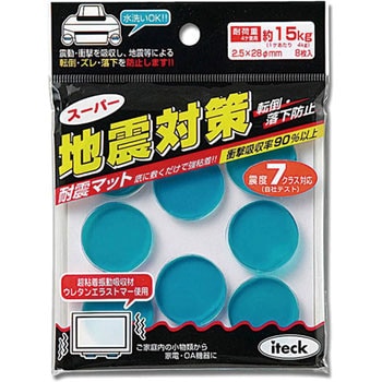 耐震マット 大型タイプ 青 2．5mm厚 光