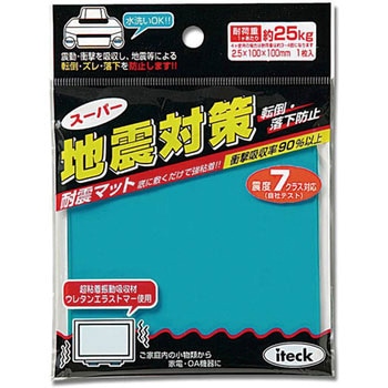 耐震マット 大型タイプ 青 2．5mm厚 光