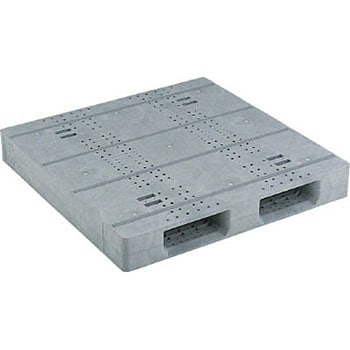 プラスチックパレット D2ー1111Fー4 ライトグレー サンコー(三甲)