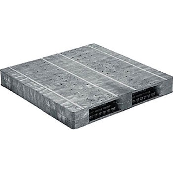 プラスチックパレット R2ー1111Fー2 グレー サンコー(三甲)