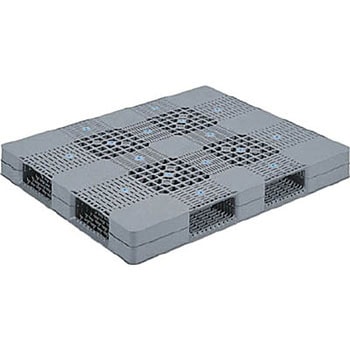 プラスチックパレット R4ー110136 グレー サンコー(三甲)