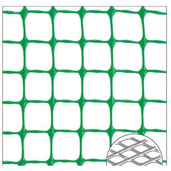 トリカルネット土木用 低密度ポリエチレン N-190緑 ピッチ10mm×10mm 幅