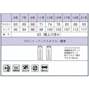 テーパードパンツ BCP6702 ネイビー ボンマックス