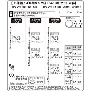 工進噴霧器HS用 HSシリーズ HS伸縮ノズル用リングクミ 工進