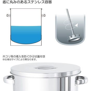 DTST36 ステンレスタンク鏡板型汎用容器 1個 日東金属工業 【通販