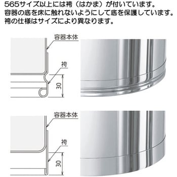 ステンレスタンク大型レバーバンド式密閉タンク 日東金属工業 キッチン