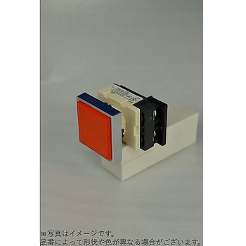 Φ25全電圧式丸形パイロットライト 金属リング 角ワイド形 橙 LED A25ILASW12シリーズ マルヤス電業