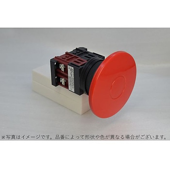 Φ30大きのこ形押しボタンスイッチ モメンタリ樹脂リング 1a 赤 A30PREシリーズ - マルヤス電業